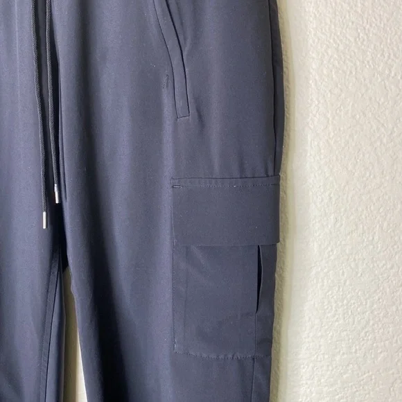 Athleta cargo joggers women’s black pants drawstring pockets VGUC - Picture 3 of 8